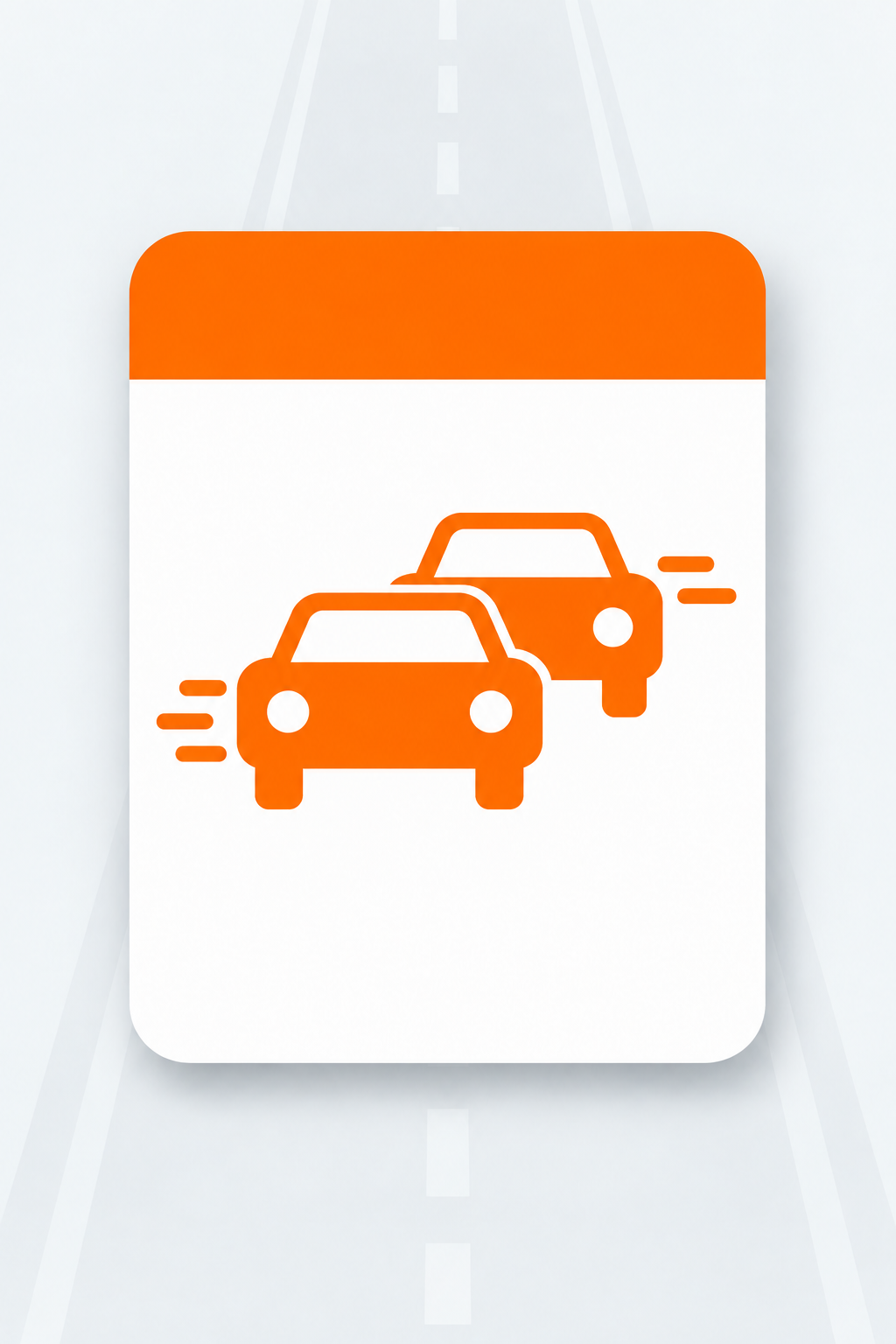 Ícone de carros em trânsito lento